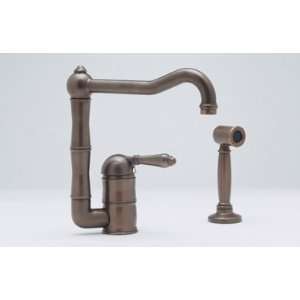  Rohl A3608LPWSTCB Single Lever Country Kitchen Faucet with 