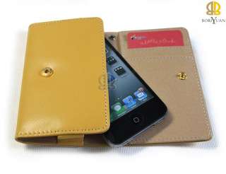   Leather Case Cover Pouch for iphone 4 4S/ Pick favorite color  