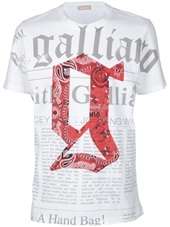 GALLIANO   Printed t shirt