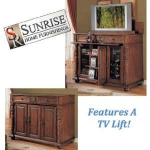    Chateau TV Stand with Plasma Lift by Sunrise Furniture & Decor