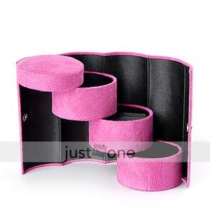   Jewelry Ring Bracelet Earrings Storage Container Organizer Box Case