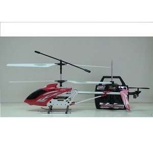3318 Large Red RC 3CH,Metal Frame Helicopter, 17 frame Inches with 