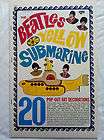 Beatles Yellow Submarine Pop Out Art Decorations. 1968   Complete/Rare