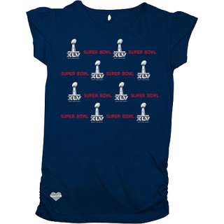 Reebok Super Bowl XLV Girls (7 16) Cap Sleeve T Shirt   