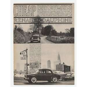   Renault Dauphine Cheap But Not Cheap Print Ad (18162)