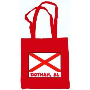 Dothan Alabama Souvenir Tote Bag Red