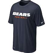 Nike Chicago Bears Sideline Legend Authentic Font Dri FIT T Shirt 