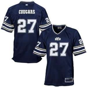  Brigham Young Cougars #27 Navy Blue Prime Time Football 