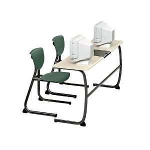  KI Furniture 2Student Desk with ABS Plastic Top 22 High 