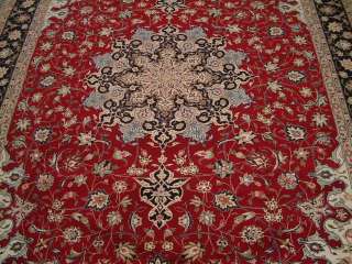 Examples of Persian rug #5133 on 4 different types of floors