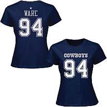 Dallas Cowboys DeMarcus Ware Womens Name & Number T Shirt