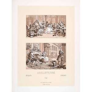  1888 Chromolithograph Marriage A La Mode England Ball 