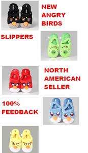 Angry Birds Slippers for Children Plush (All Bird Types) One Size Kids 