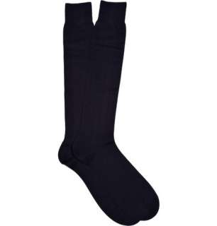    Socks  Formal socks  Ribbed Cotton Blend Knee Length Socks