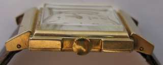 vintage Omega Watch rectangle 14 k gold filled  