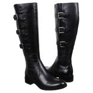Womens ECCO Hobart Buckle Boot Black Shoes 