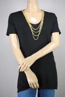 NEW Elie Tahari Jada Knit Necklace Blouse Top Sz M $168  