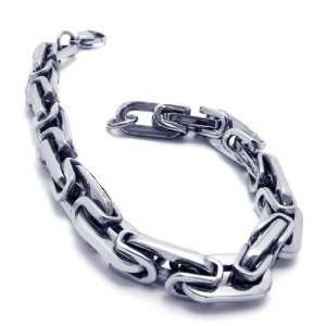   1108 Titanium Silver Jazz Steel Bracelet for Men CET Domain Jewelry