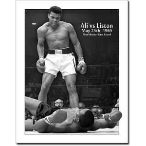  Muhammad Ali vs Sonny Liston Tin Sign