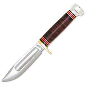 Marbles   Ideal Hunting Knife, Leather Handle, Plain  