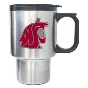 Washington State Cougars Stainless Travel Mug   NCAA College Athletics 
