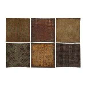  Uttermost Set of 6 Concave Squares Metal Wall Art
