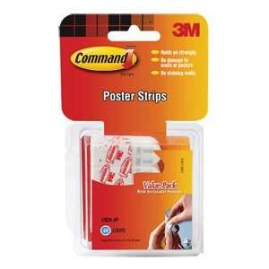  Command Poster Strip Value Pack White 48 Pk 17024 VP Pack 