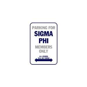   3x6 Vinyl Banner   Parking for sigma phi members only 