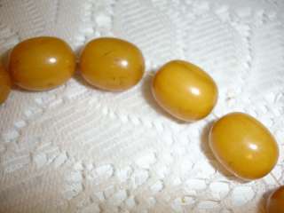 Antique Egg Yolk Genuine Amber Prayer Bead TESBIH  