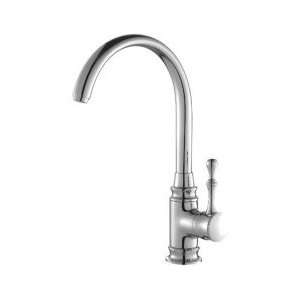  Classic Solid Brass Kitchen Faucet   Chrome Finish