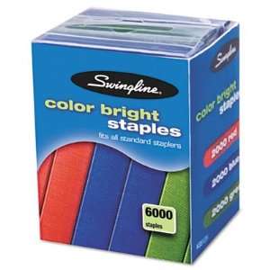  Swingline Color Bright Staples Multi pack, 0.25 Inch Leg 