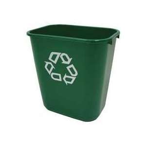  Rubbermaid Green 28 Quart Recycling Wastebasket Office 