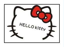 Hello Kitty Auto Tattoo Aufkleber Sticker 497x447mm 072  