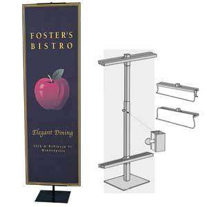 Heavy Duty Center Pole Banner Stand Display, 12 90  