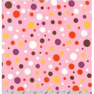   Cords Dots Pink Creamsicle Fabric Two Yards (1.8m) Arts, Crafts