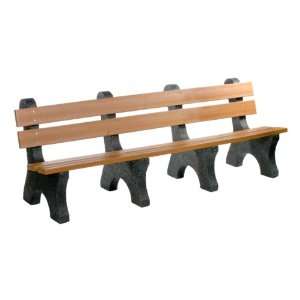    Colonial Recycled Plastic Outdoor Bench 8 L Patio, Lawn & Garden