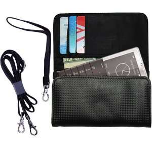 Black Purse Hand Bag Case for the Sony Ericsson Xperia Pureness 