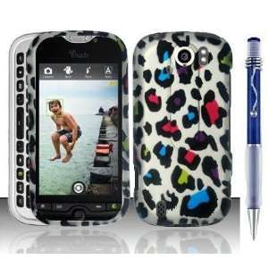  COLORFUL LEOPARD Rubber Touch Snap On Phone Protector Hard 