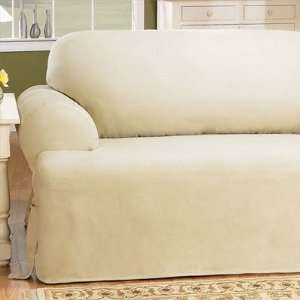 Cotton Duck Sofa Slipcover (T  Cushion) Fabric Sage 