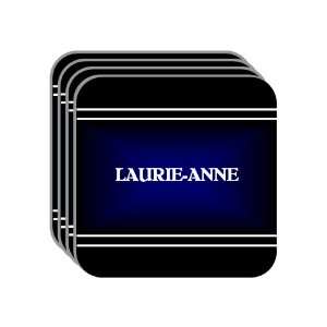  Personal Name Gift   LAURIE ANNE Set of 4 Mini Mousepad 