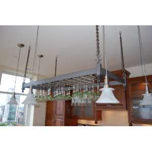  Contemporary Glass Rack   Stainless Steel (Large) Kitchen 
