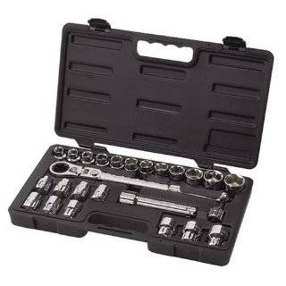   25 Piece 1/2 Inch Drive (30mm) Pass Thru Ratchet Set with Locking