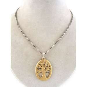  Fashion Jewelry ~ Two Tone Tree Pendant Necklace Sports 