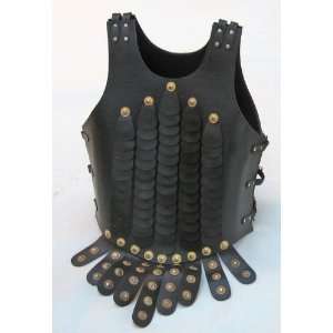   HANDTOOLED HANDCRAFTED LEATHER ARMOR CUIRASS 