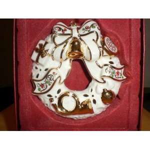  Lenox Holiday Bejeweled Wreath Christmas Ornament