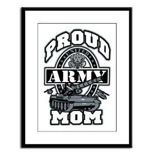  Large Framed Print Proud Army Mom Tank 