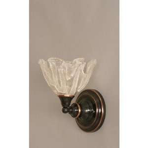  One Light Wall Sconce with Italian Ice Glass Shade in 