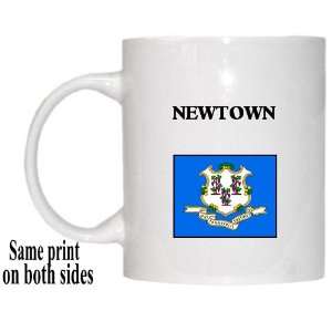    US State Flag   NEWTOWN, Connecticut (CT) Mug 