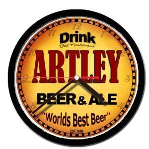  ARTLEY beer and ale wall clock 