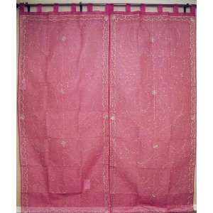   Pink Designer India Window Treatment Fashion Curtains